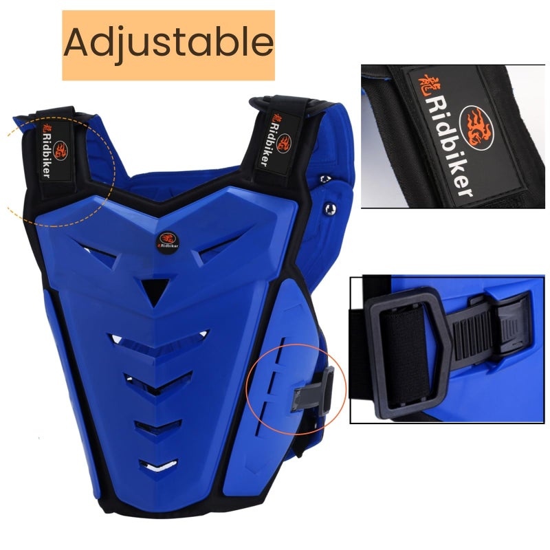 RIDBIKER واقي صدر دراجة نارية موتوكروس درع صدر للبالغين سترة درع السلامة لمعدات الدراجات النارية واقي صدر دراجة ترابية MTV معدات ركوب موتوكروس للرجال - Image 4